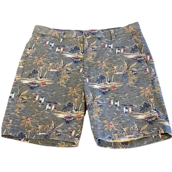 Nautica Island Print Shorts Size 34 - Picture 2 of 8